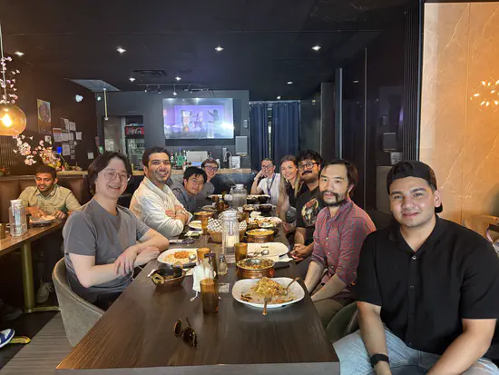 Group lunch and welcome to Liam Porteus joining us from OSU for the summer!